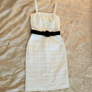 White House/Black Market White Fitted Dress